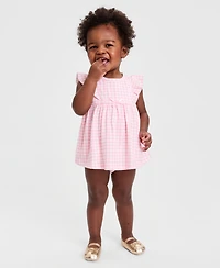 First Impressions Baby Girls' Pretty Gingham Sunsuit, Macy's Exclusive