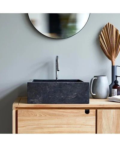 Tikamoon Marble Slats Washbasin