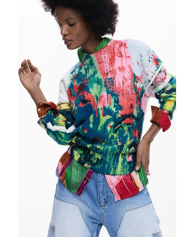 Desigual Women's Arty printed sweater