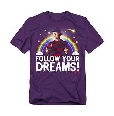 Friday the 13th Men's Nightmare On Elm Street Follow Your Dreams T Shirt