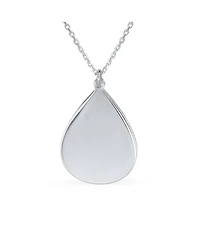 Bling Jewelry Mother-Bear Bezel Teardrop Word Mama Bear Necklace Sterling Silver