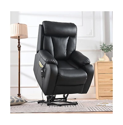 Clihome Power Lift Recliner Chair with Remote Control and Anti-Skid Cashmere Fabric