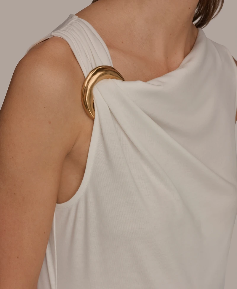 Donna Karan New York Women's Cowl Neck Top