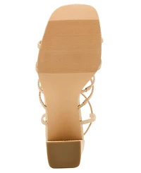 Madden Girl Women's Layla Embellished Strappy Block Heel Sandals