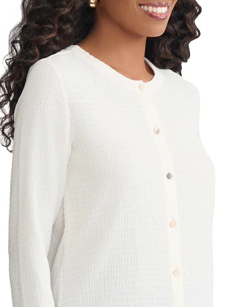 Jones New York Women's Button-Front Cardigan