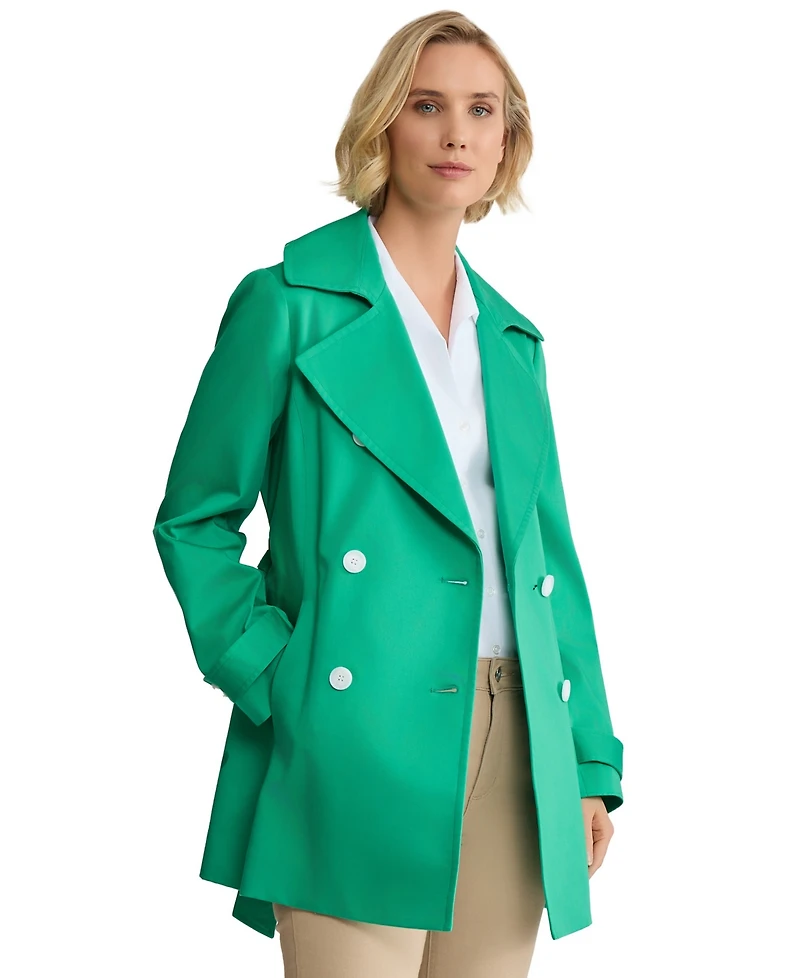 Jones New York Women's Double Breasted Trench Coat
