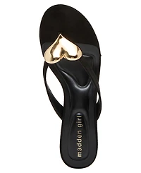 Madden Girl Women's Heartbeat Embellished High-Heel Thong Sandals