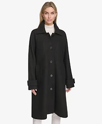 Andrew Marc Women's Jupiter Wool Blend Balmacaan Coat
