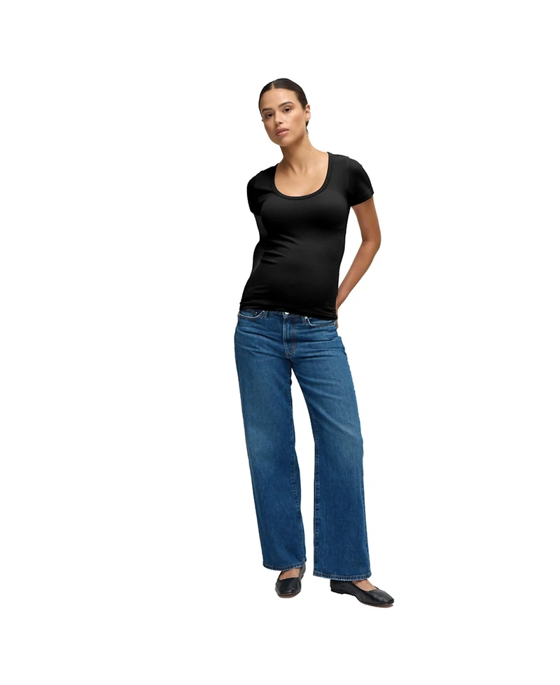 Ingrid + Isabel Maternity Seamless Rib Short Sleeve Crew Tee