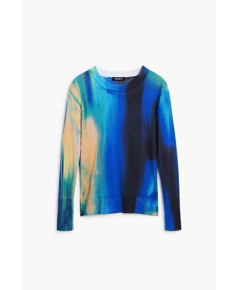 Desigual Women's Fine vertically gradient sweater