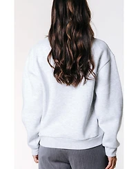 Colourful Rebel Women's Paisley Patch Dropped Shoulder Sweat