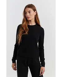 Chinti & Parker Women's Cloud Cashmere Cropped Pullover