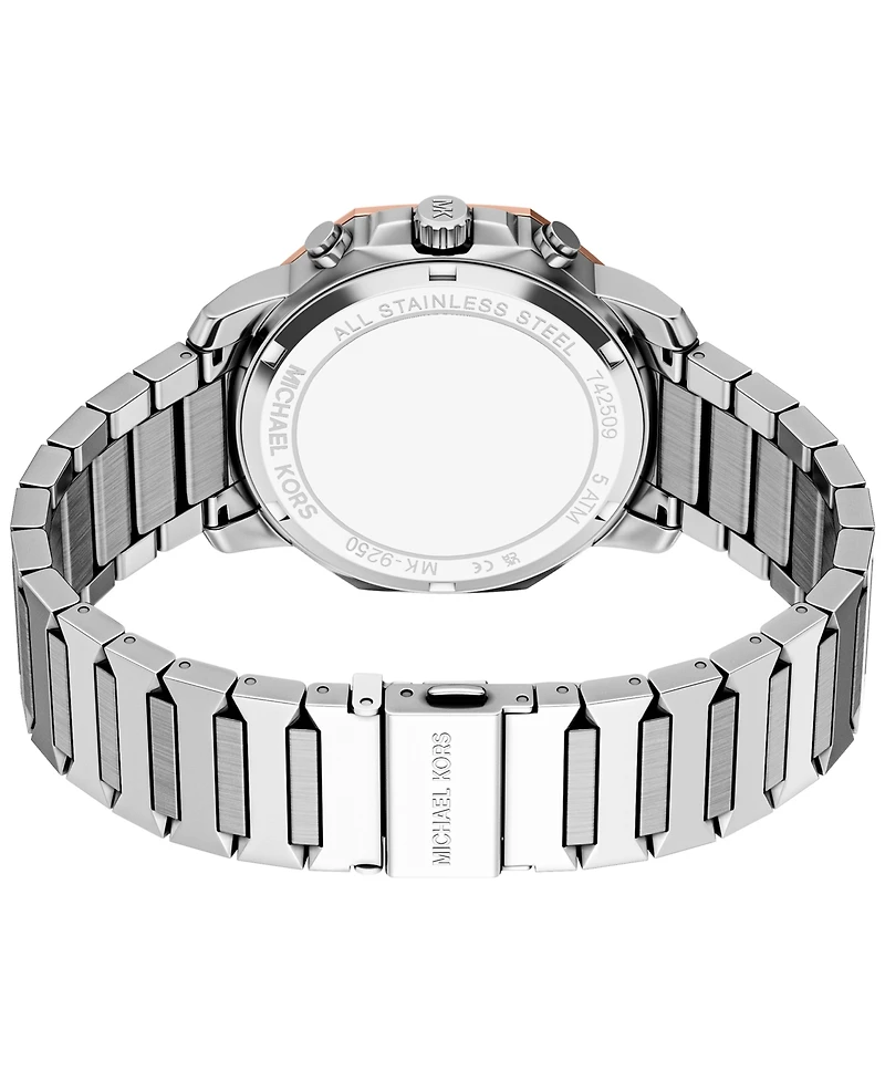 Michael Kors Men's Prescott Chronograph Two-Tone Stainless Steel Watch, 44mm