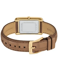 Michael Kors Women's Essex Three-Hand Brown Leather Watch, 26x36.5mm