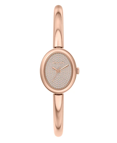 Michael Kors Women's Maude Three-Hand Rose Gold-Tone Stainless Steel Watch, 21mm