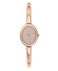Michael Kors Women's Maude Three-Hand Rose Gold-Tone Stainless Steel Watch, 21mm
