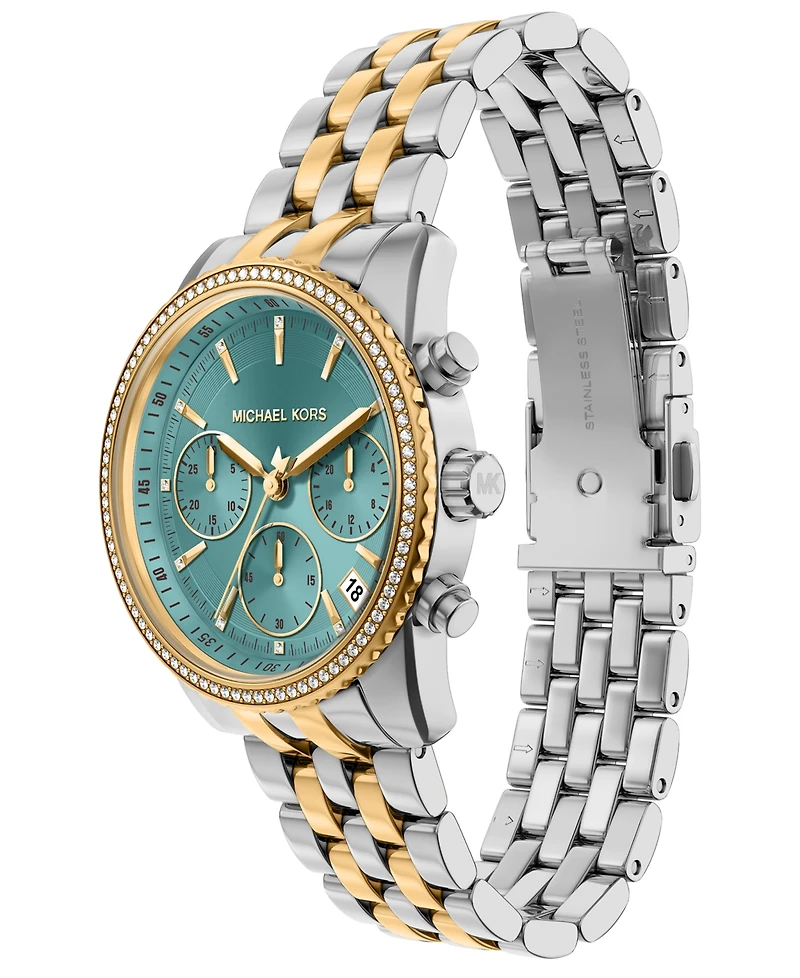 Michael Kors Women's Bryant Chronograph Two-Tone Stainless Steel Watch, 35mm