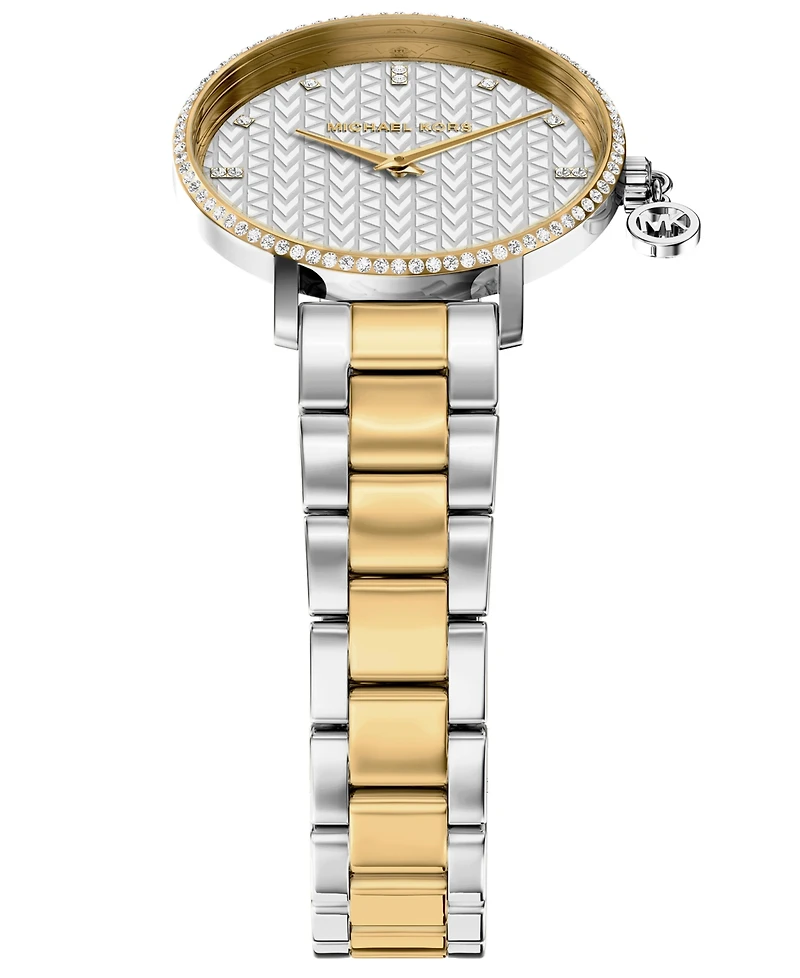Michael Kors Women's Pyper Two-Hand Two-Tone Stainless Steel Watch, 32mm