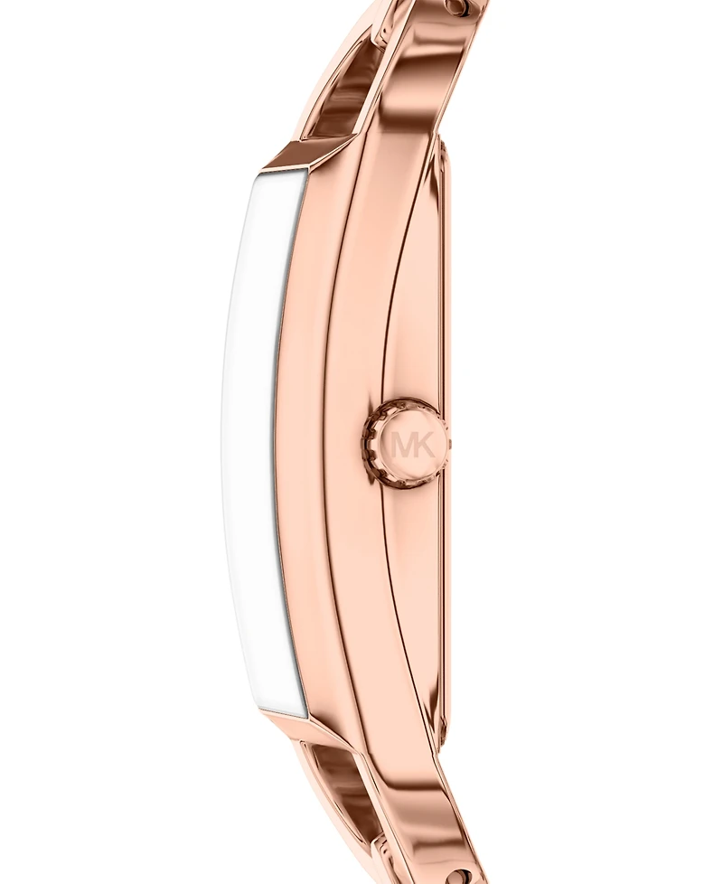 Michael Kors Women's Empire Three-Hand Rose Gold-Tone Stainless Steel Watch, 20mm
