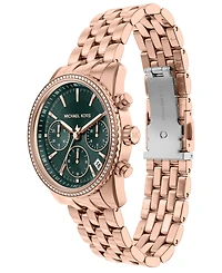 Michael Kors Women's Bryant Chronograph Rose Gold-Tone Stainless Steel Watch, 35mm