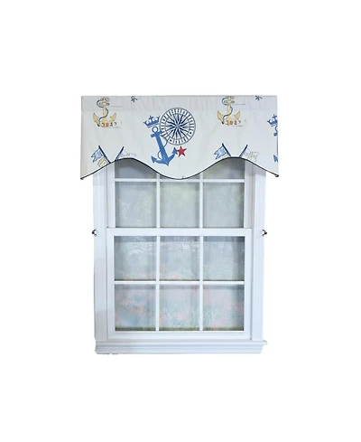 Rlf Home Ralph Lauren Navigator Cornice Rod Pocket Lined Window Valance