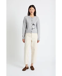Chinti & Parker Women's Sneeky Snoopy Cardigan