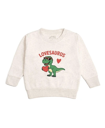 Sweet Wink Baby Boys Lovesaurus Valentine's Day Sweatshirt
