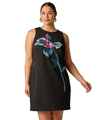 Adrianna Plus Sleeveless Knit Mini Dress