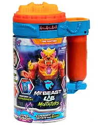 Mr Beast Lab Mutators Mutation Chamber Flame Panther Action Figure