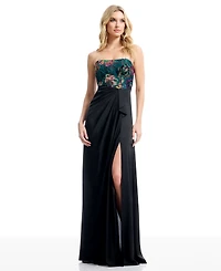 Dress the Population Women's Monette Strapless Gown