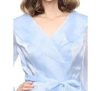 Alex Evenings Petite Shimmer Portrait V-Neck Top