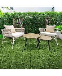 Sorbus Interlocking 24"x24" Artificial Grass Tiles for Balcony, Patio, Deck Flooring, Pets & Dog Pad - Self-Draining