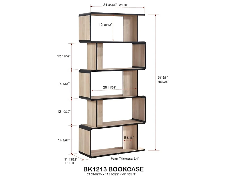 Kings Brand Furniture Nathan Wooden Display Book Shelf Bookcase – Shelving Rack Unit Organizer
