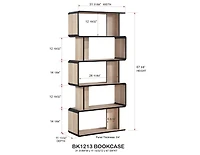 Kings Brand Furniture Nathan Wooden Display Book Shelf Bookcase – Shelving Rack Unit Organizer