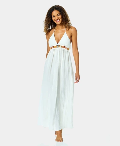 Anne Cole Women's Maxi Jeweled Cover-Up Swim Dress