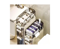 gaomon Plastic Rack Bathroom Narrow Storage Cabinet Toilet Side Storage Cabinet Toilet Gap Storage Cabinet Storage Cabinet