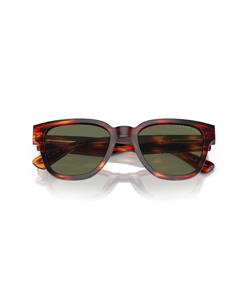 Prada Men's Rectangle Polarized Sunglasses, Pr A04S