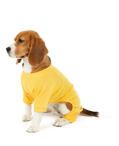 Leveret Dog Cotton Pajama Solid Navy