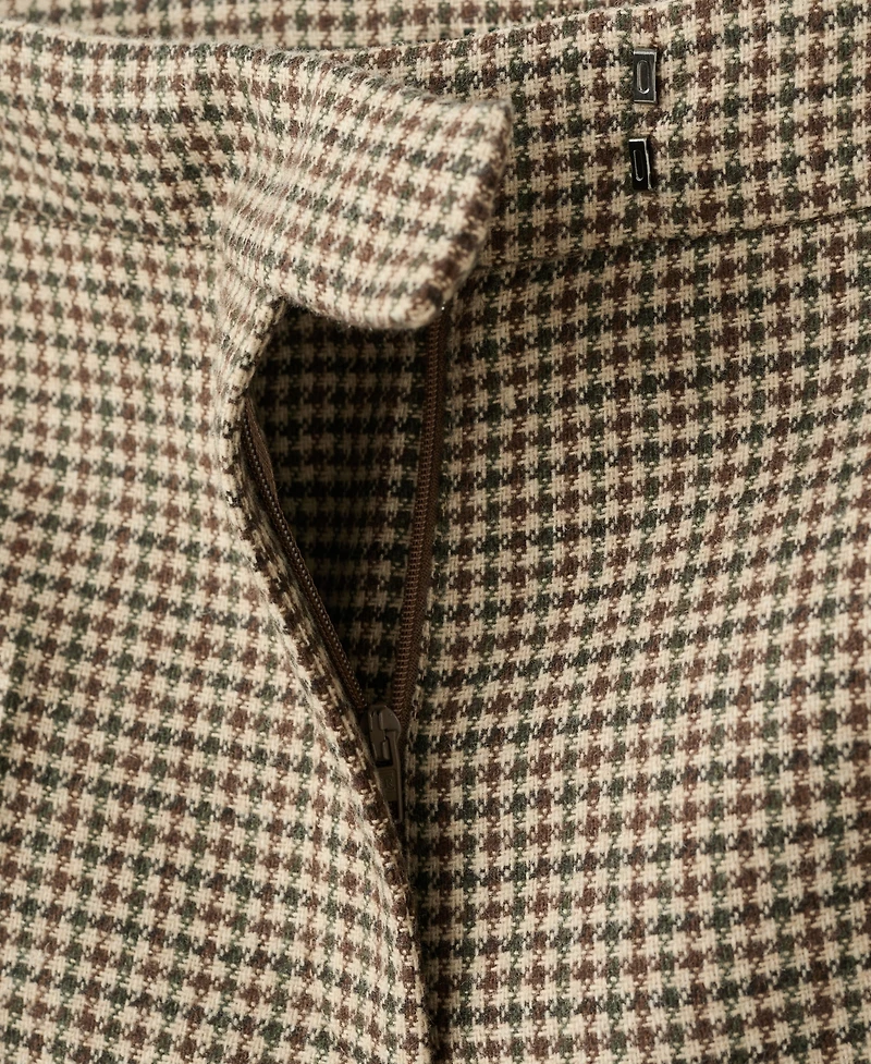 Mango Women's Houndstooth Wool-Blend Pants