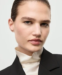 Mango Women's Crop Suit Blazer