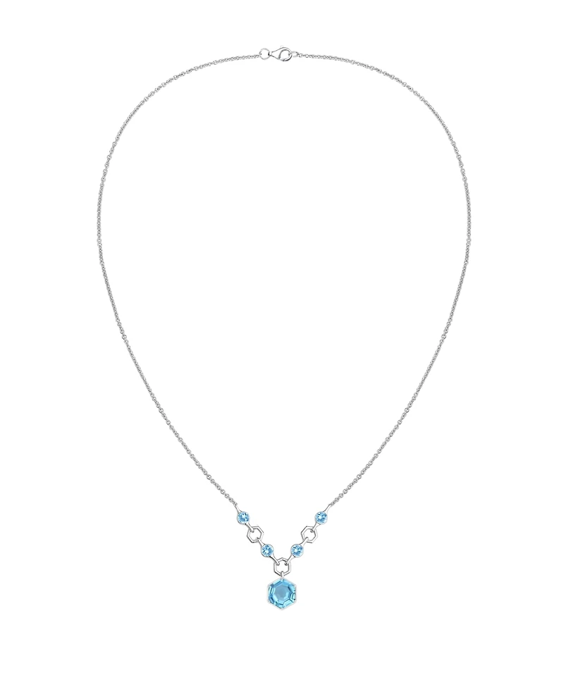 Macy's Amethyst (2.5 ct. t.w.) Hexagon Pendant Necklace Sterling Silver (Also Available Multi-Stones)