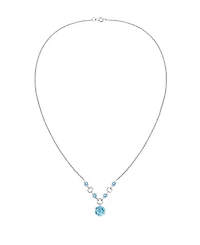 Macy's Amethyst (2.5 ct. t.w.) Hexagon Pendant Necklace Sterling Silver (Also Available Multi-Stones)