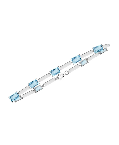 Macy's Lab-Grown Amethyst (2.2 ct. t.w.) Bracelet Sterling Silver (Also Available Multi-Stones)