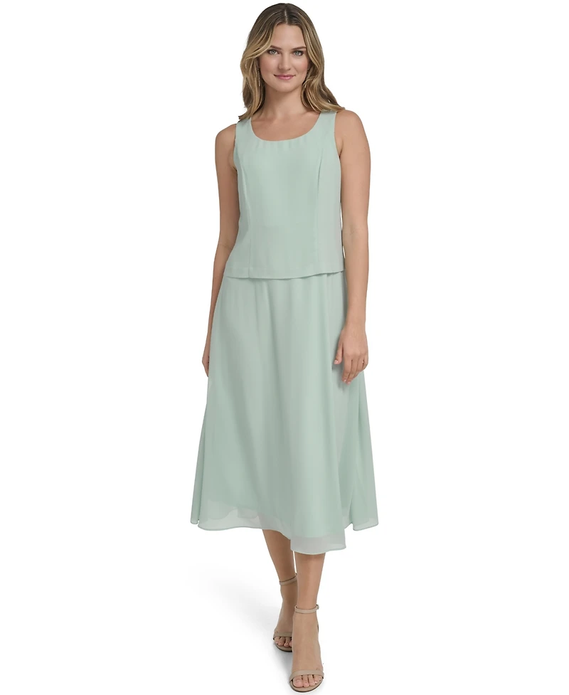 Jessica Howard Women's Swing Inset Waist Dress