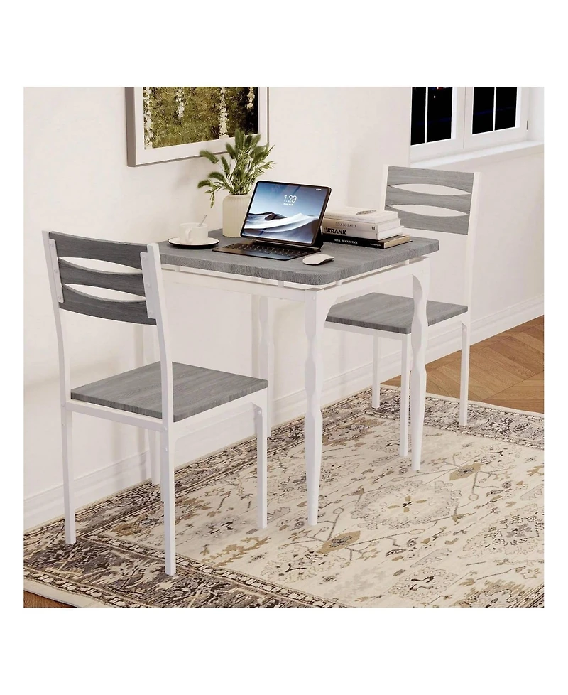 Gaomon Kitchen Table Home Dining Table Set For 2 Dining Table And Chairs Set Of 2 3 Piece Dining Table Set