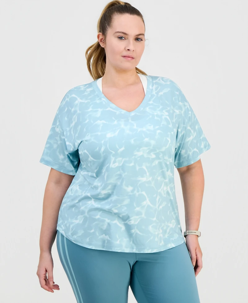 Id Ideology Plus Size V-Neck Performance Tee, Macy's Exclusive