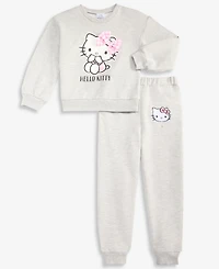 Hello Kitty Girls Toddler 2T-4T 5-6X 2-Pc. Top & Fleece Jogger Set