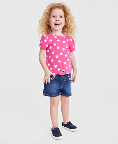 Epic Threads Girls' 12M-5T Heart Tie T-Shirt, Macy's Exclusive