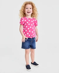 Epic Threads Girls' 12M-5T Heart Tie T-Shirt, Macy's Exclusive