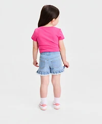 Epic Threads Girls' 12M-5T Denim Ruffled Shorts, Macy's Exclusive